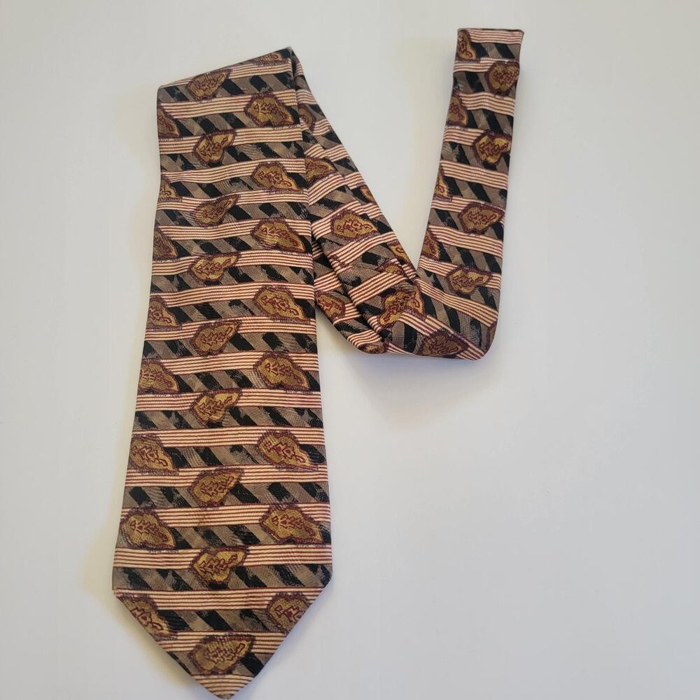 Robert Talbott Best Of Class Neck Tie Mens Brown Silk Made In Italy One Size